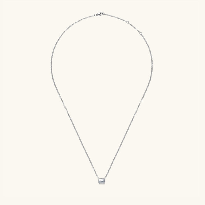 1 Carat Moissanite 925 Sterling Silver Pendant Necklace