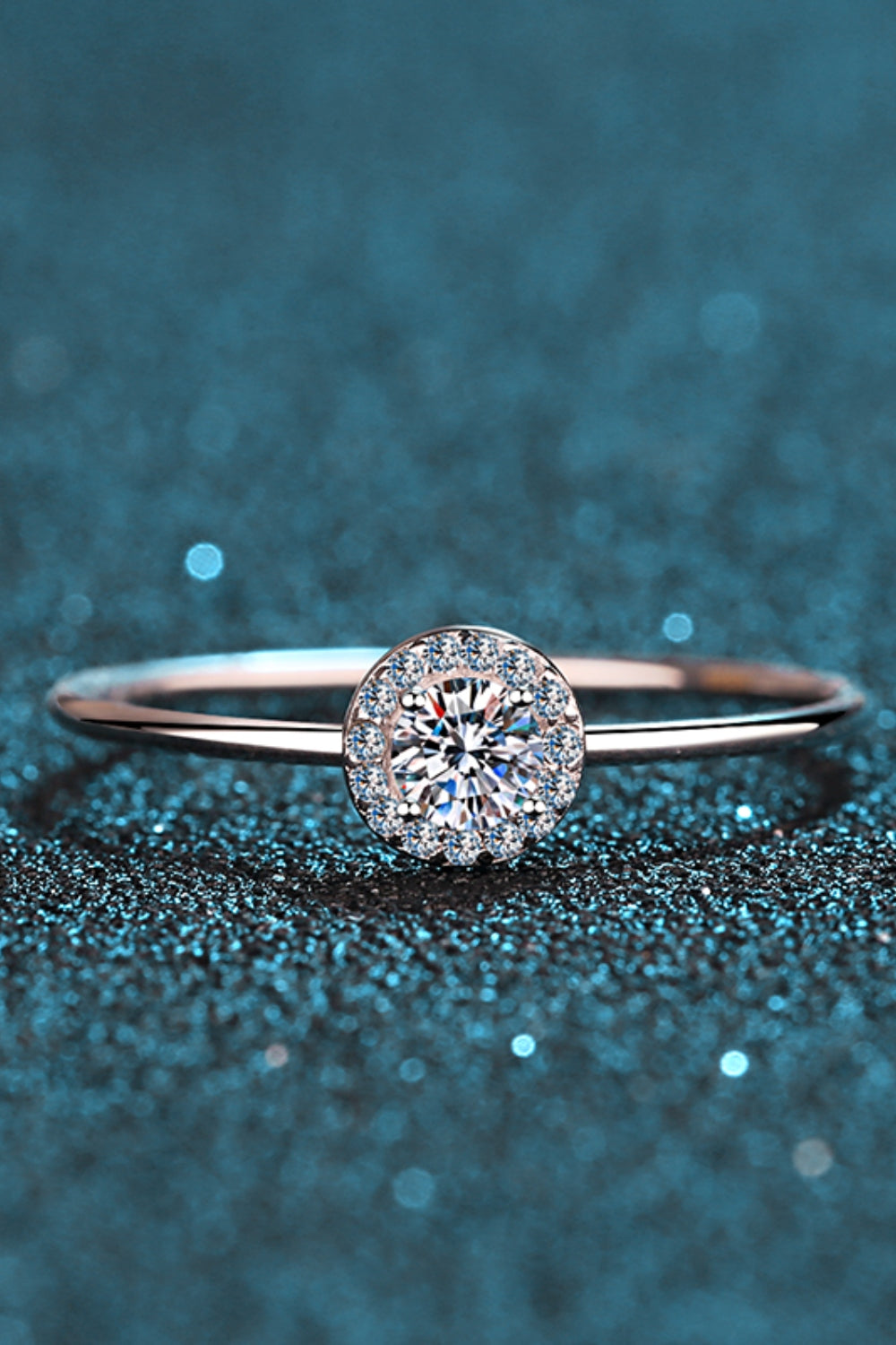 925 Sterling Silver Moissanite Ring