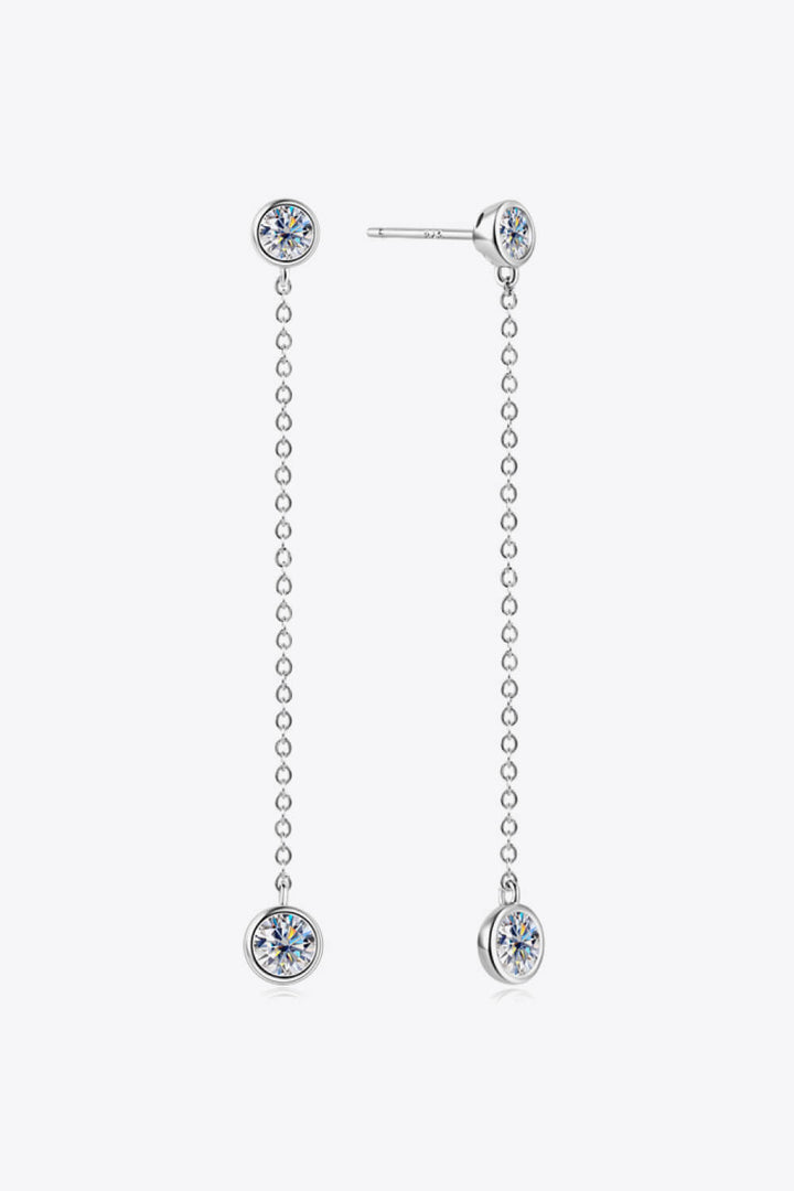 Adored Moissanite Chain Earrings