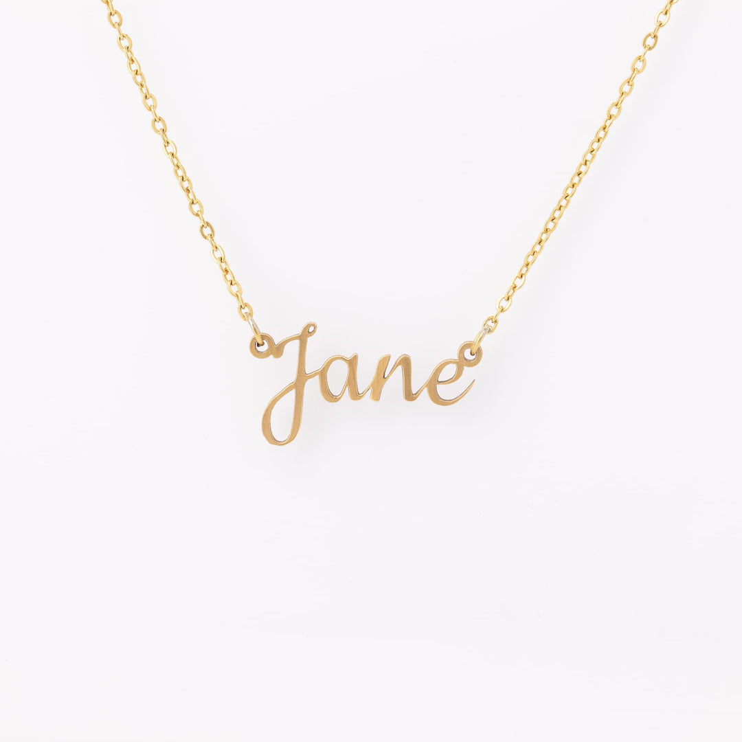 Cookie Font Name Necklace
