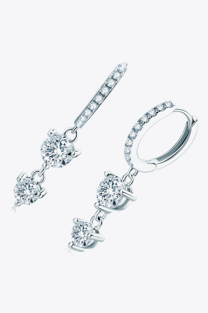 Adored Be The One Moissanite Drop Earrings