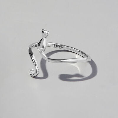 Cat Shape 925 Sterling Silver Ring