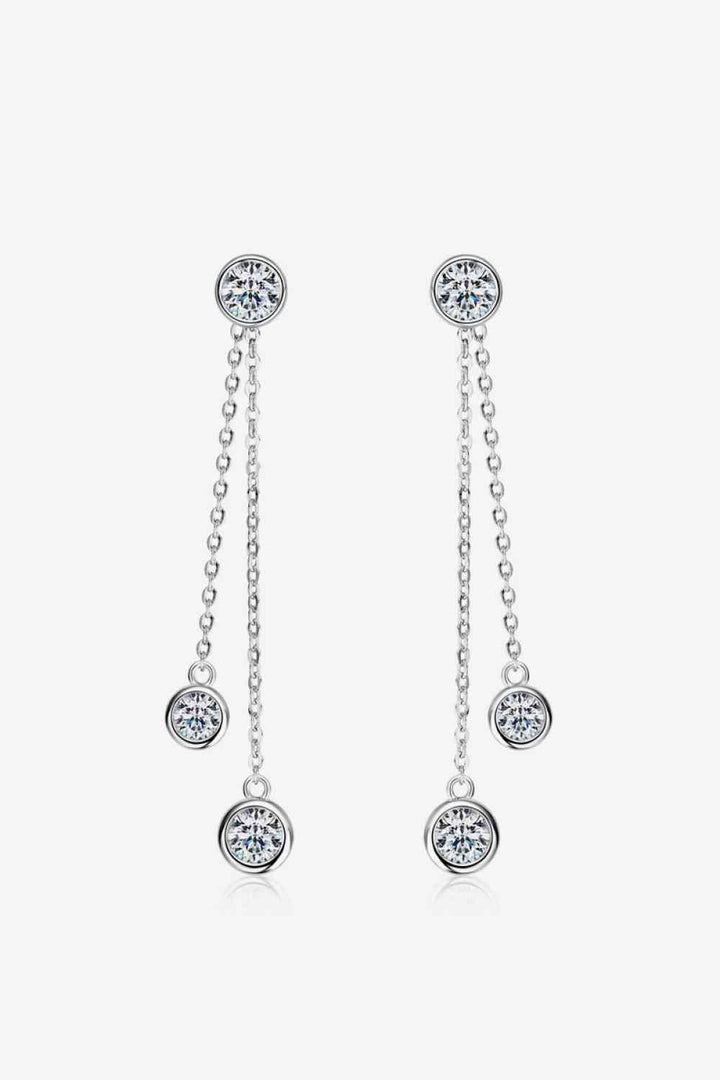 2.6 Carat Moissanite 925 Sterling Silver Earrings