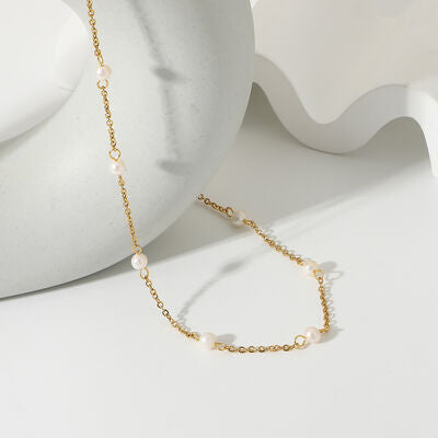 Freshwater Pearl 18K Gold-Plated Necklace