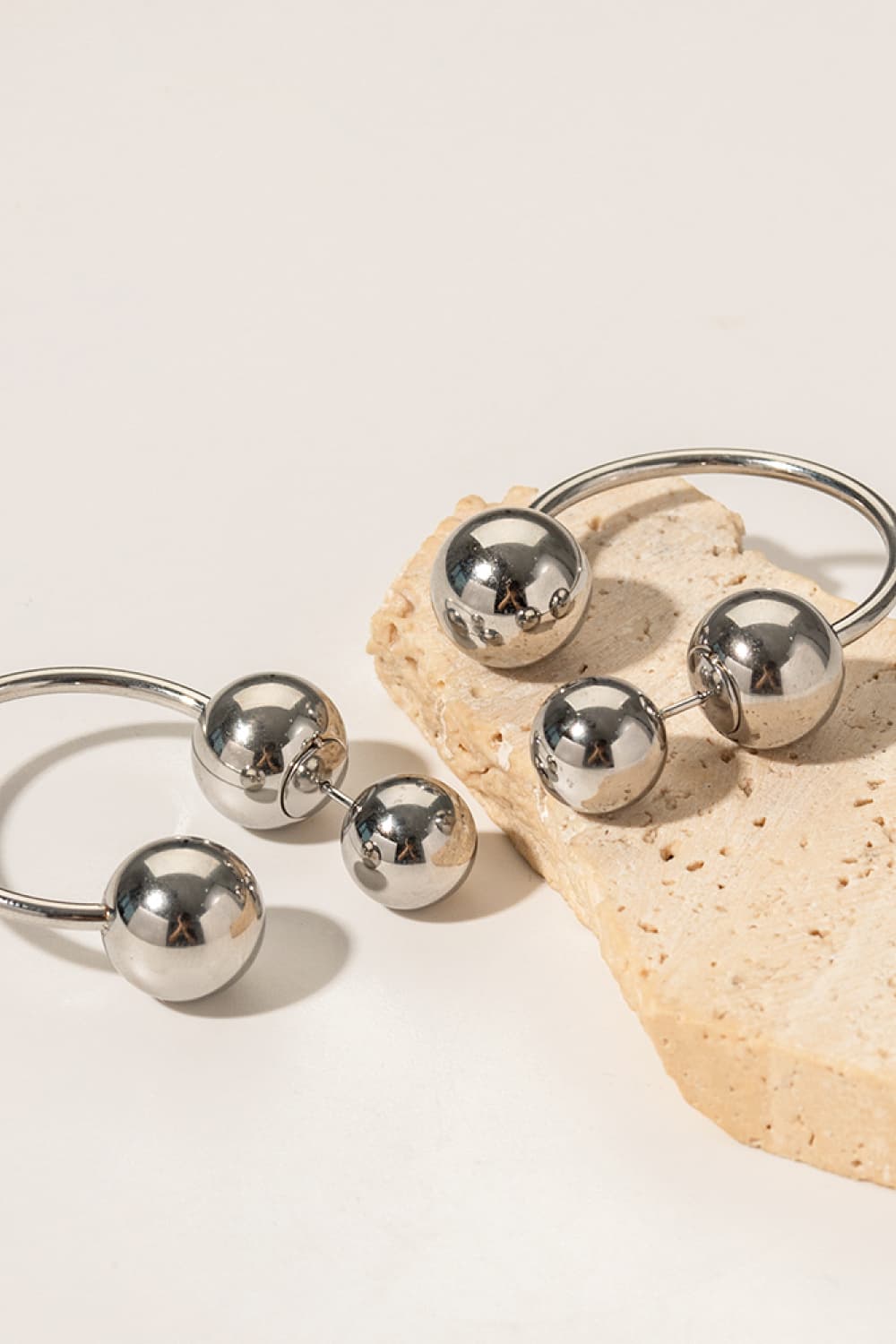 Stainless Steel Ball Earrings