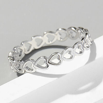 Heart Shape 925 Sterling Silver Ring